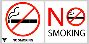 Le signe est interdit de fumer